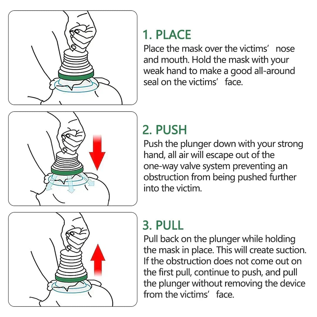 Emergency Airway Clearing Device for Choking Relief | Portable First Aid Tool for Home, Car & Travel