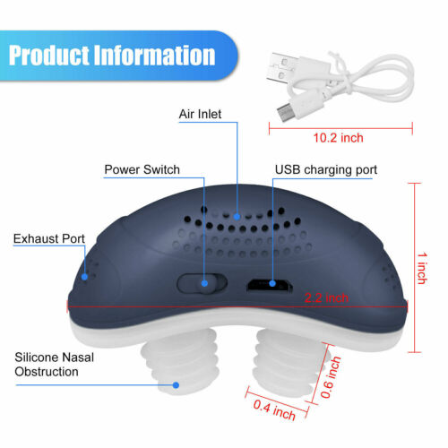 Nasal Sleep Aid Device for Snoring Relief and Better Breathing – Compact, Maskless Design for Home or Travel