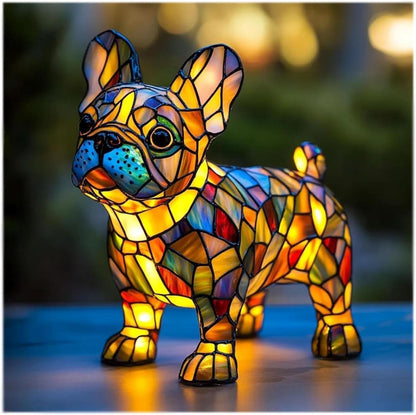 Dog Breed Sculpture LED Night Light USB Powered Desk Lamp for Bedroom Home Office Nightstand Decorative Accent Lighting