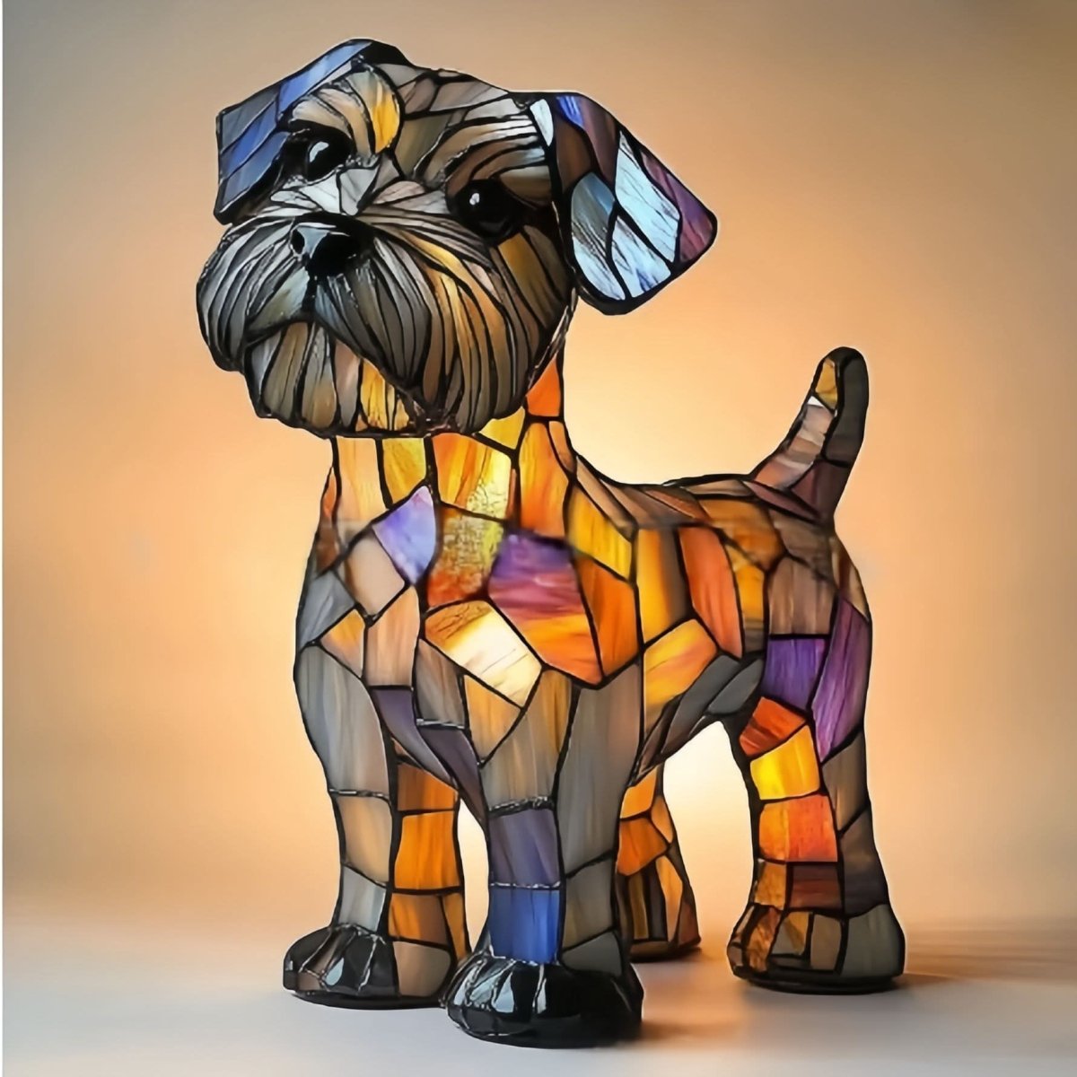 Dog Breed Sculpture LED Night Light USB Powered Desk Lamp for Bedroom Home Office Nightstand Decorative Accent Lighting