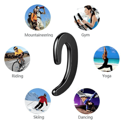 Bone Conduction Wireless Earbuds – Open-Ear Bluetooth Headphones for Running, Cycling & Sports – Sweat Resistant Audio with Awareness