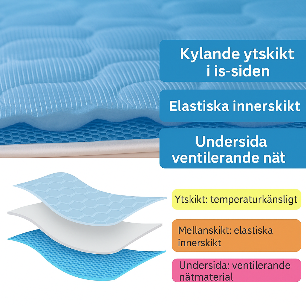 Tapis rafraîchissant pour animaux, coussin respirant en fibre thermorégulatrice pour chiens et chats, confort estival, portable, pour l'intérieur et l'extérieur, sans réfrigération