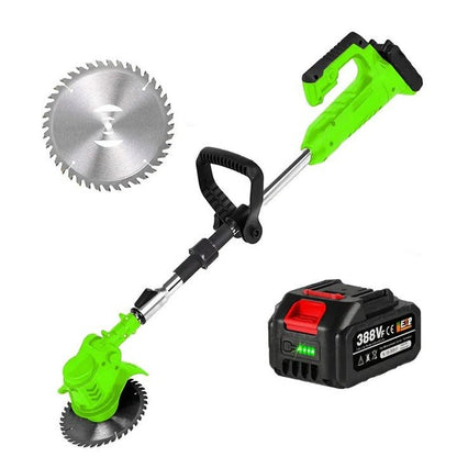 Electric Weed Eater, Electric Weed Wacker, Battery Powered Grass Cutter, Lightweight Battery Weed Trimmer with Blades