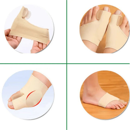 Gel Toe Spacer for Bunion Relief & Big Toe Alignment | Non-Surgical Hallux Valgus Corrector Sleeve | Soft Polymer Cushion Separator | Day