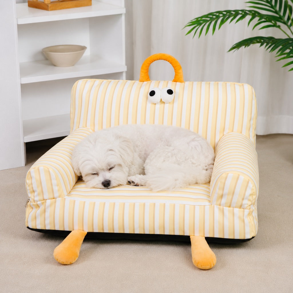 Ortekor Cozy Pet Sofa Bed for Cats & Small Dogs - Warm Indoor Lounger with Winter & All-Season Options