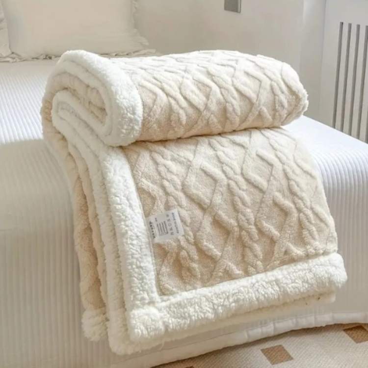 Plush Sherpa Gravity Blanket 59×79 inches Brown Couch Throw Calming Sleep Aid Relaxation Layer for Bedroom Living Room Sofa Reading Nook Snu