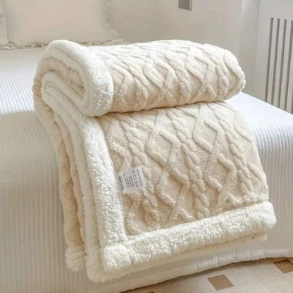 Plush Sherpa Gravity Blanket 59×79 inches Brown Couch Throw Calming Sleep Aid Relaxation Layer for Bedroom Living Room Sofa Reading Nook Snu