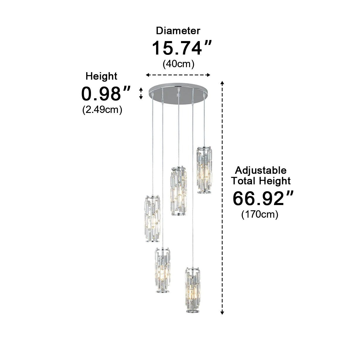 Glass Drop Ceiling Light Fixture E27 Adjustable Height Kitchen & Dining Room Task Lighting Industrial Modern Retro Style Iron Frame Warm Whi