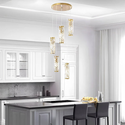 Glass Drop Ceiling Light Fixture E27 Adjustable Height Kitchen & Dining Room Task Lighting Industrial Modern Retro Style Iron Frame Warm Whi