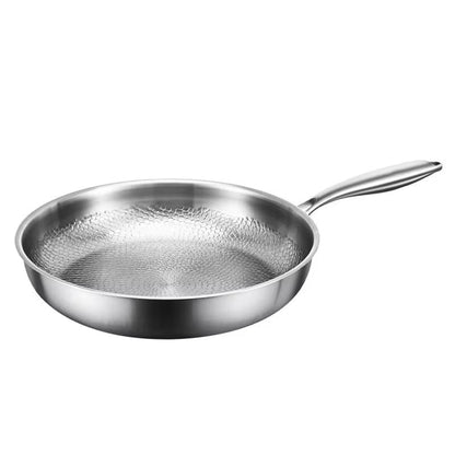 Titanium Nonstick Skillet with Textured Surface for Healthy Cooking on Gas Electric Induction Stove 10 to 12 Inch Sizes Metal Utensil Safe