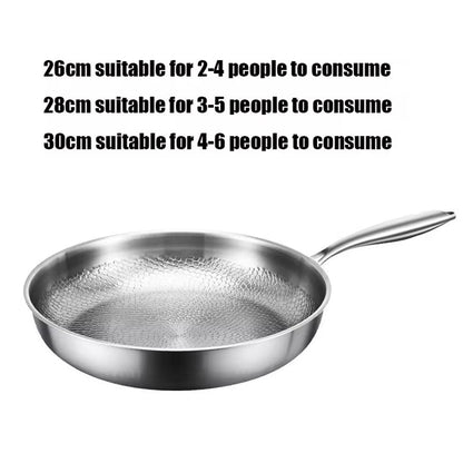 Titanium Nonstick Skillet with Textured Surface for Healthy Cooking on Gas Electric Induction Stove 10 to 12 Inch Sizes Metal Utensil Safe