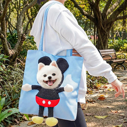 Ortekor Head-Out Cat Carrier Tote for Walks & Vet Visits - Lightweight Canvas Pet Bag for Cats & Small Dogs