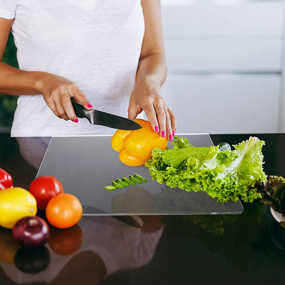 Clear Acrylic Kitchen Countertop Protector Board – Heat & Scratch Resistant Workspace Shield for Food Prep, Dishwasher Safe