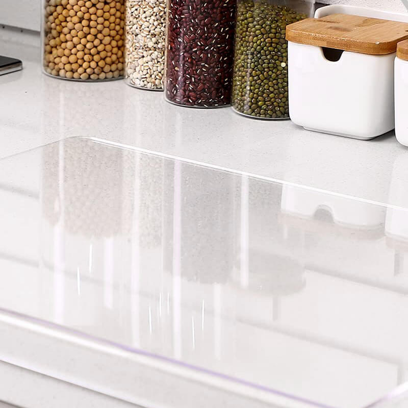 Clear Acrylic Kitchen Countertop Protector Board – Heat & Scratch Resistant Workspace Shield for Food Prep, Dishwasher Safe