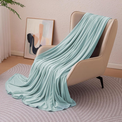 Confort rafraîchissant | Couverture légère réversible pour personnes ayant chaud la nuit | Jeté fin et doux pour lit et canapé