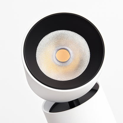 Rotatable Surface-Mount LED Spotlight 2.5 in Aluminum Cylinder Downlight White for Kitchen Office Bedroom Accent Task Lighting Adjustable 36