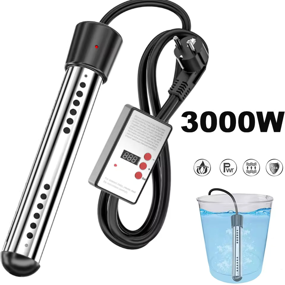 Réchauffeur de piscine flottant Ortekor | Réchauffeur de piscine électrique avec chauffage rapide 3000 W | Conception portable pour un confort toute l'année