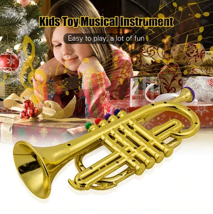 Toy Trumpet 4-Key Child-Safe ABS Lightweight
