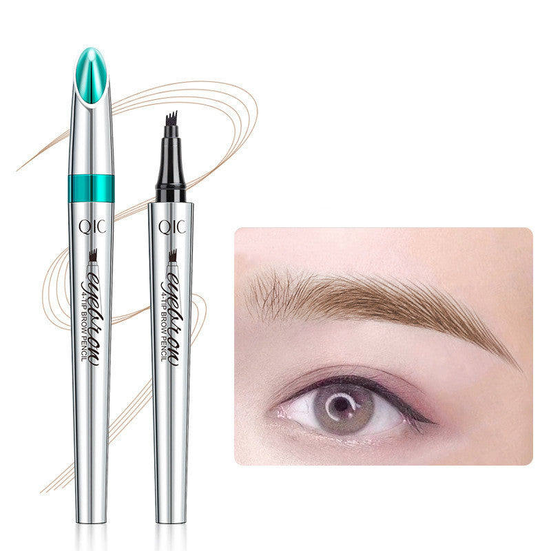 Four-Prong Precision Brow Defining Pencil with Long-Lasting 36-Hour Wear for Natural Hair-Like Strokes and Fuller Arches