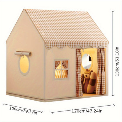 Kids Indoor Play Tent House with Spacious Interior for Imaginative Play, Creative Fun & Entertainment