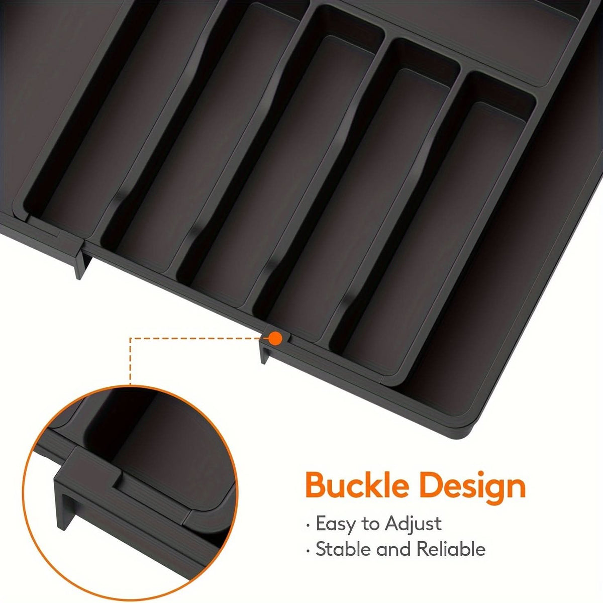 FLEXITRAY – Organisateur de couverts extensible pour tiroirs de cuisine