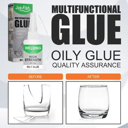 Industrial-Strength Instant Adhesive for Metal, Wood, Plastic, Rubber & Glass – Multi-Surface Repair Glue for DIY Projects, Household