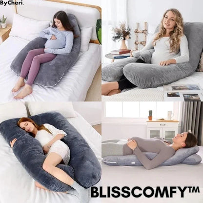 Pregnancy Body Pillow Ergonomic Huggable Removable Cotton Cover