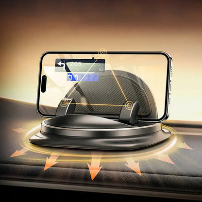 Support de téléphone pour tableau de bord, support de téléphone en silicone pour voiture, support antidérapant avec rotation à 360°, accessoires de voiture