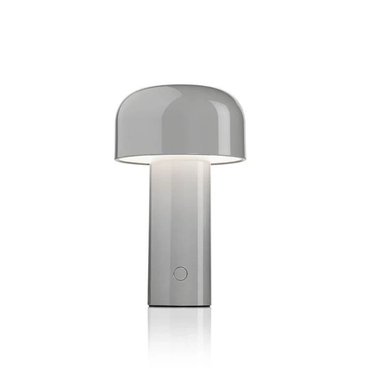 Cordless Mushroom Table Lamp with Touch Dimmer & USB-C Rechargeable Battery for Bedroom, Desk & Outdoor