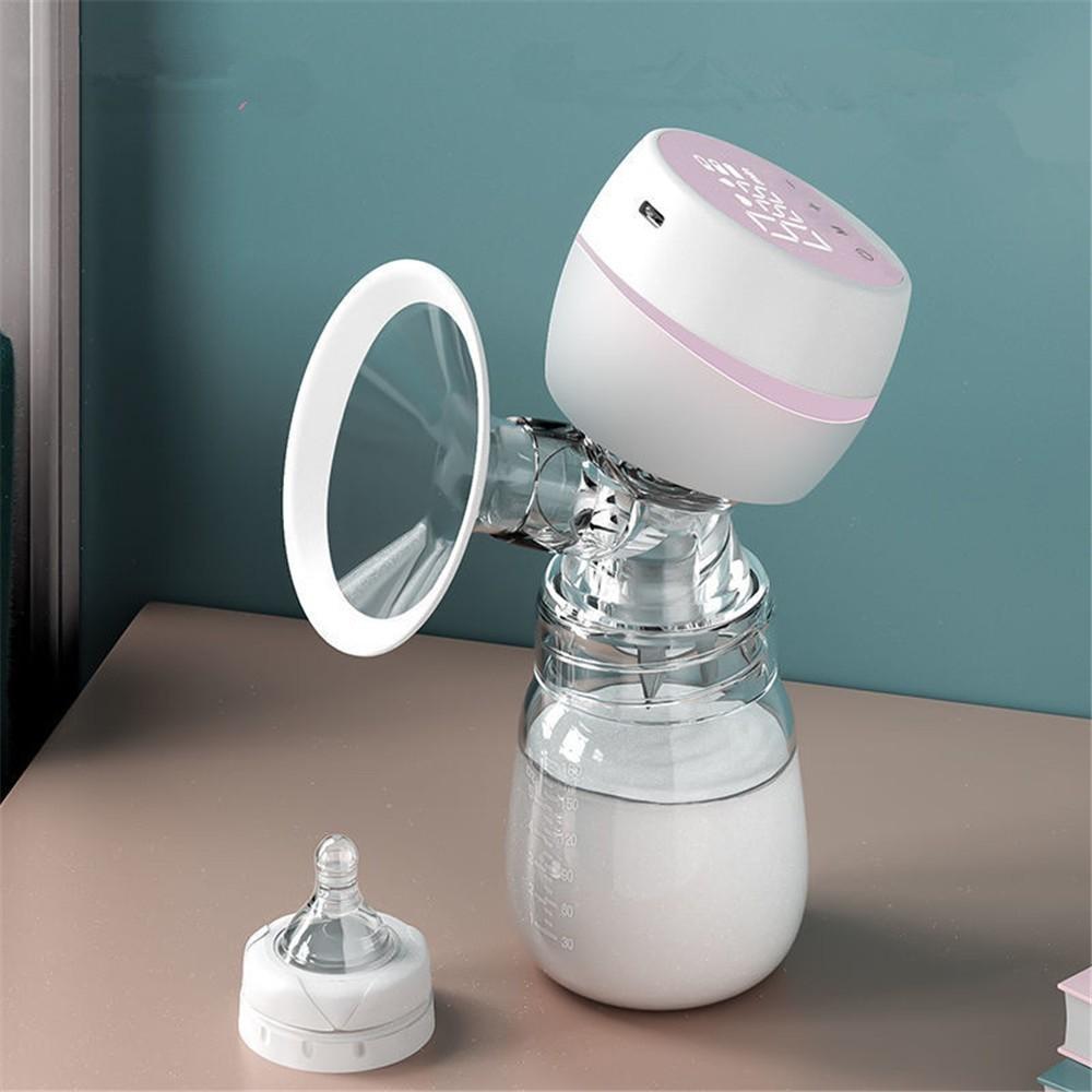 Rechargeable Nursing Pump with 9 Suction Levels for Moms – Quiet Motor, BPA-Free Bottles, USB Powered