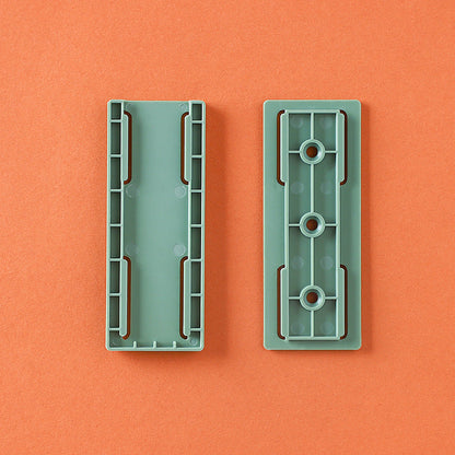 Wall-Mount Adhesive Holders for Power Strips & Routers - Peel & Stick Cable Organizer Clips - Set of 10 for Home Office & Kitchen