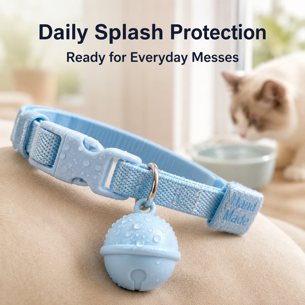 Ortekor Smart Pet Tracker Bell Collar for Cats & Small Dogs - Find Hiding Pets Faster at Home, in the Yard & on Daily Walks