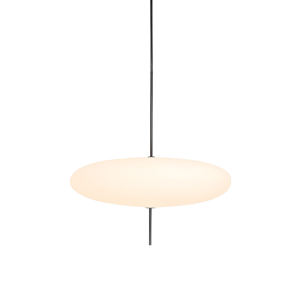 Geometric Pendant Light with LED for Dining Room, Modern Minimalist Hanging Fixture, Adjustable Height Ceiling Light for Kitchen Island