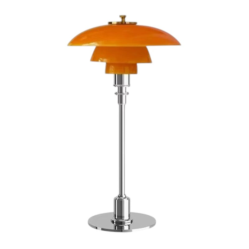 Modern Glass Globe Table Lamp with Dimmer Switch for Bedroom & Living Room – LED Accent Light with Gold or Silver Metal Base