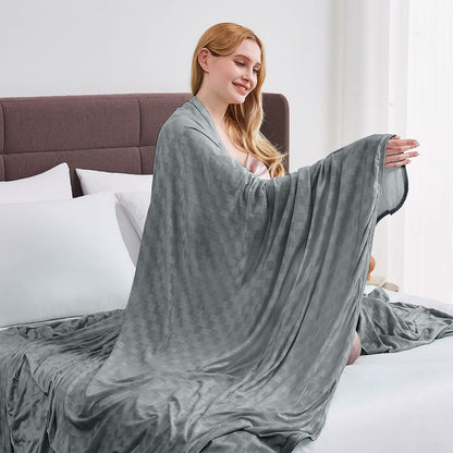 ChillEase | Couverture rafraîchissante pour dormeurs ayant chaud, dotée de la technologie Arc-Chill | Douce et respirante pour un confort tout au long de l'année