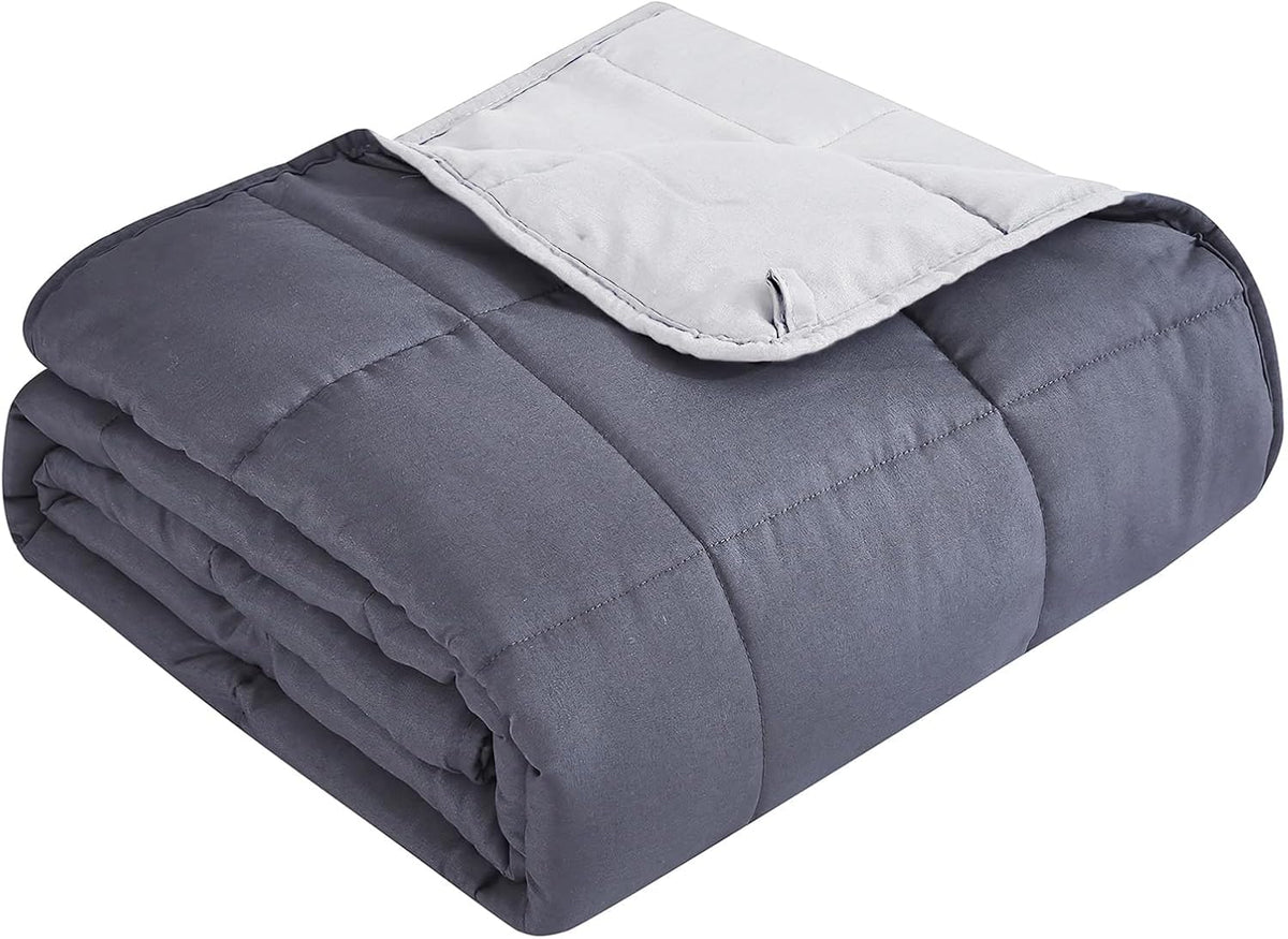 Confort douillet | Couverture lestée en microfibre rafraîchissante | Douceur toutes saisons pour une relaxation ultime