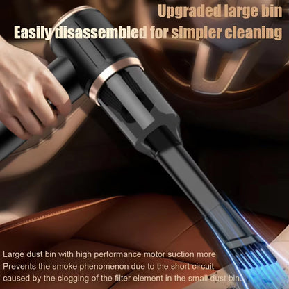 Handheld Cordless Auto Vacuum – 45000Pa High-Power Suction for Cars, Upholstery & Pet Hair | 5-in-1 Wet/Dry Cleaner