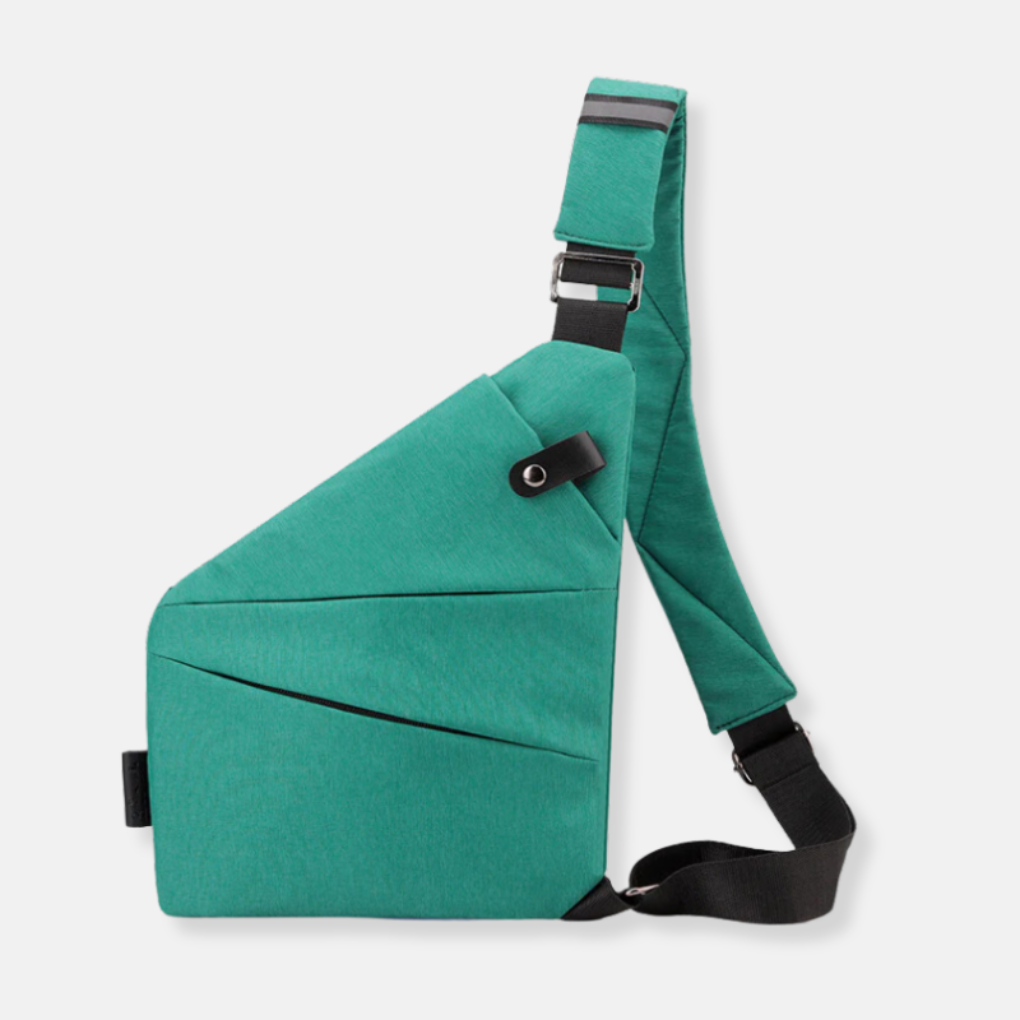 Compact Crossbody Sling Bag with RFID Protection & Secure Compartments for Travel & Daily Commute
