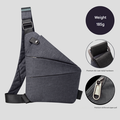 Shoulder Sling Organizer with RFID Protection & Slash-Resistant Strap for Travel, Commuting & Daily Use