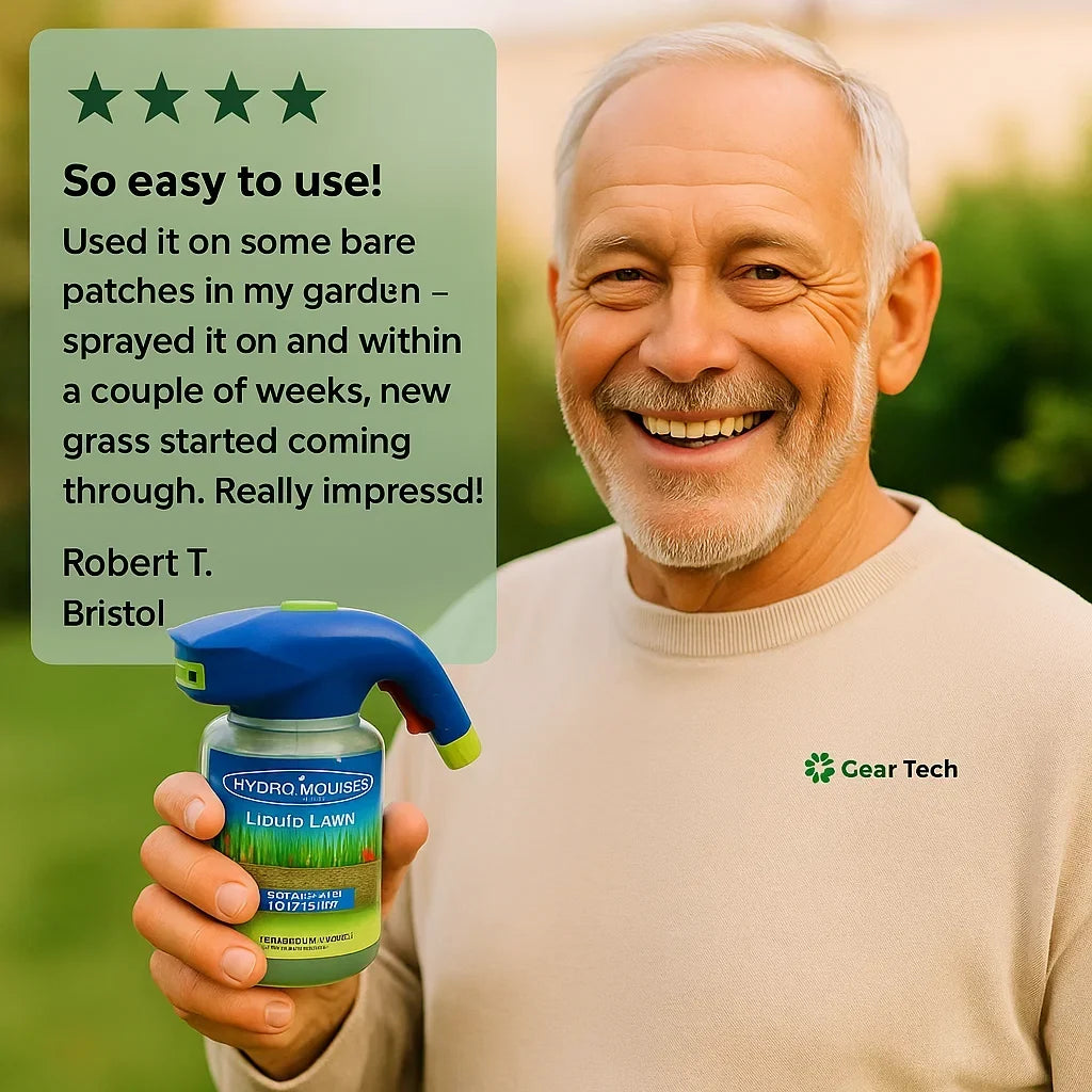 Spray-On Grass Seed Hydro Seeding System for Bare Spots & Dog Patches – Garden Hose Attachment Lawn Repair Kit for Quick Coverage & Green
