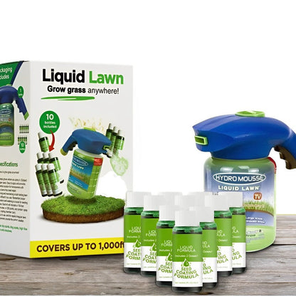 Hose-End Grass Seed Sprayer for Bare Spots & Dog Patches | Covers 100 sq ft | Lawn Repair Kit with Moisture-Locking Formula