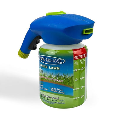 Spray-On Grass Seed Hydro Seeding System for Bare Spots & Dog Patches – Garden Hose Attachment Lawn Repair Kit for Quick Coverage & Green