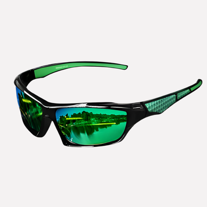 Wraparound Athletic Sunglasses with Polarized Lenses & Full UV Protection for Running, Cycling, Fishing & Driving
