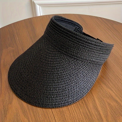 Women's Sun Visor Hat with Collapsible Wide Brim for Beach, Travel, Pool Days & Summer Outings | UV Protection Headwear for Vacation, Outdoo