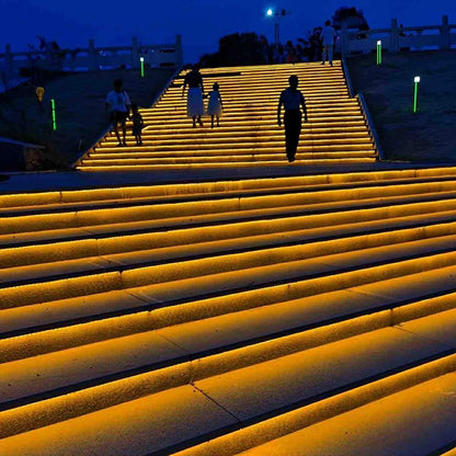 Waterproof Low-Profile LED Tape Light 24V COB Strip for Outdoor Steps Pool Deck Landscaping Garden Pathway Underwater Installation Flexible