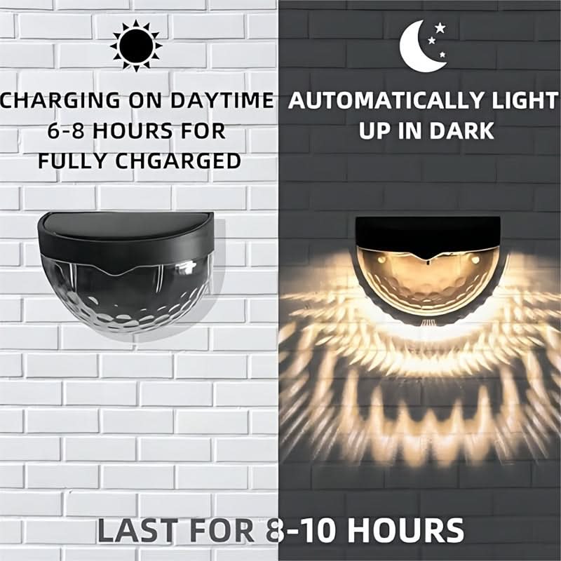 Lunaro - Solar LaceGlow Fence Wall Lights Set