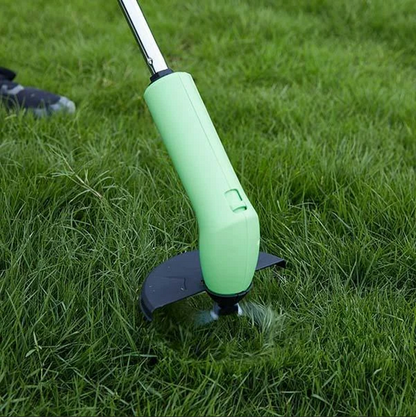 Dresse-bordures portatif sur batterie avec manche télescopique réglable pour couper l'herbe autour des arbres, clôtures, parterres de fleurs et bordures de jardin