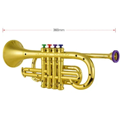 Toy Trumpet 4-Key Child-Safe ABS Lightweight