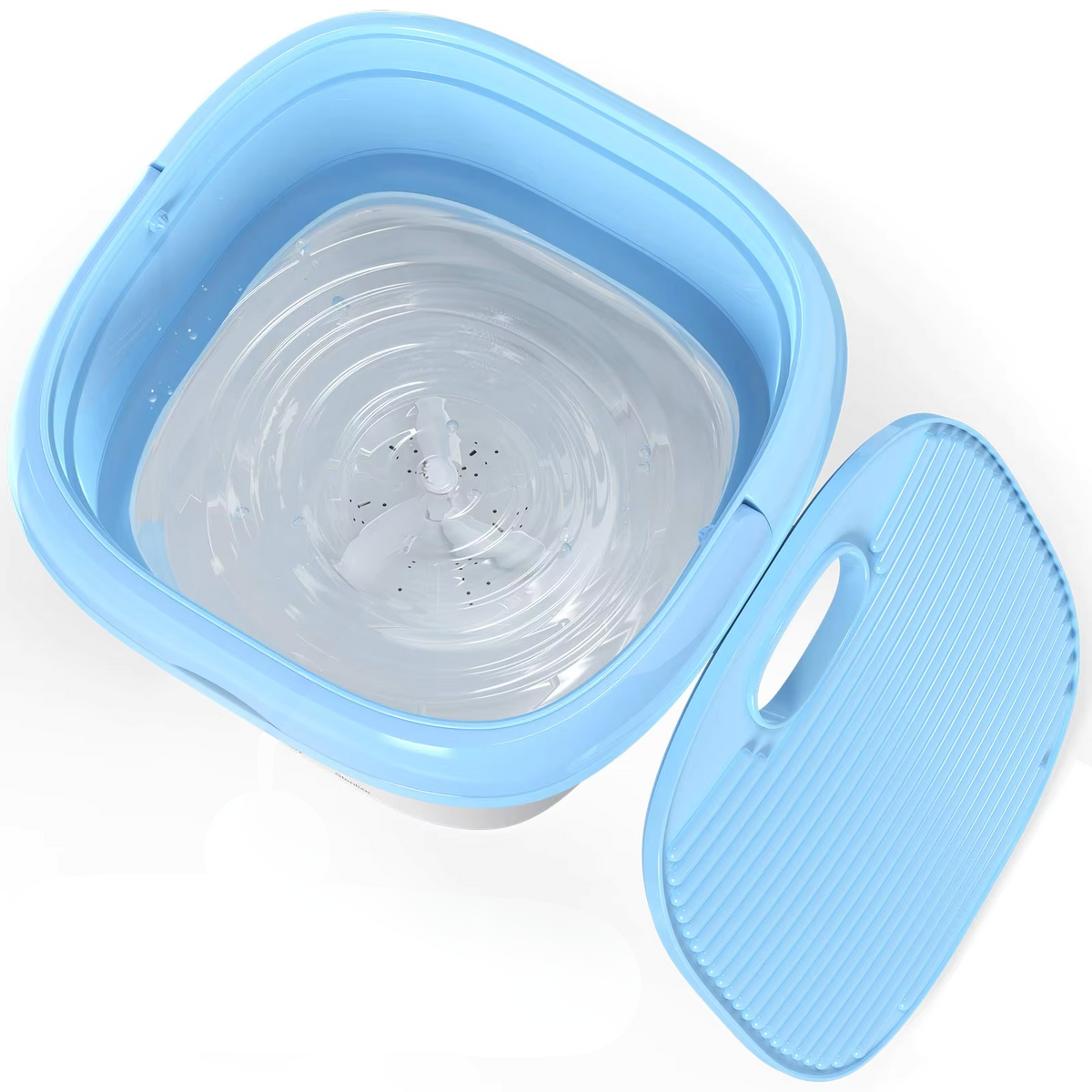Portable Mini Washing Machine 0.8 gal Collapsible Bucket Washer for Travel Camping Dorm – 3 Cycle Modes Plus Spin – 3.3 lb Lightweight