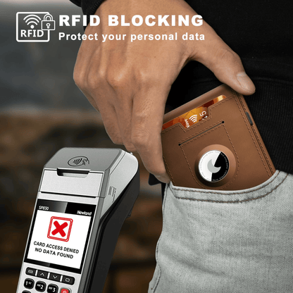 Portefeuille minimaliste | Pince à billets fine en aluminium avec protection RFID | Porte-cartes élégant pour le quotidien